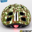 Children&#39;s bicycle helmet with integrated rear lighting Polisport Army green