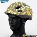 Children&#39;s bicycle helmet with integrated rear lighting Polisport Army green