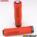 Puños de bicicleta Sram Lock-On preformados en rojo y negro