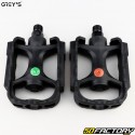 Grey&#39;s flat plastic bicycle pedals black XNUMXxXNUMX mm