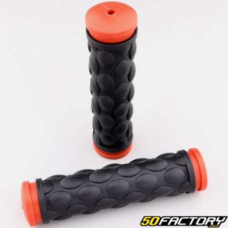 Black and red bicycle grips 124 mm