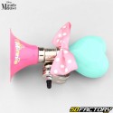 Fahrrad-Trompetenklingel für Kinderfahrrad und -Roller Minnie Mouse, blau und rosa 