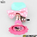 Campana de trompeta para bicicleta, patinete infantil Minnie Mouse azul y rosa