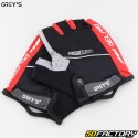 Guantes cortos ciclismo y scooter Grey&#39;s Air Vent negro y rojo