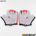 Guantes cortos ciclismo y scooter Grey&#39;s Air Vent negro y rojo