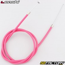 Cable de freno delantero universal galvanizado para bicicleta &quot;MTB&quot; 1.00 m Leoshi con funda rosa