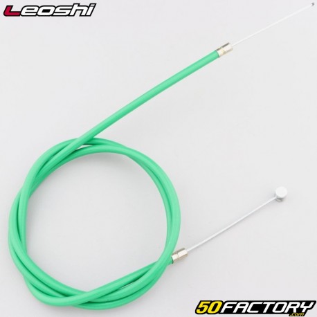 Cable de freno delantero universal galvanizado para bicicleta &quot;MTB&quot; 1.00 m Leoshi con funda verde