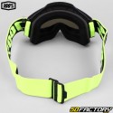 100% Accuri 2 Session mask black and fluorescent yellow silver iridium screen