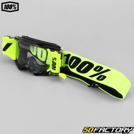 Gafas XNUMX% Accuri XNUMX Forecast roll-off amarillo fluorescente y negro