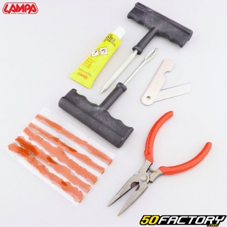 Kit riparazione foratura pneumatici tubeless con "trecce" Lampa Set di base