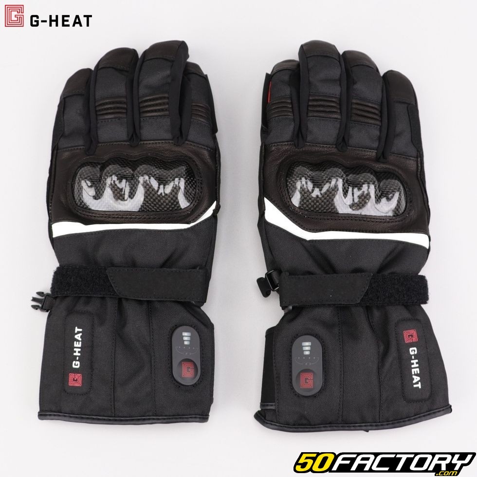 Gants chauffants G-Heat Rider homologués CE moto noirs - Équipement