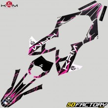 Decoration kit Rieju  MRT 50 (since 2022), MRT 125 (since 2021) KRM Pro Ride pink