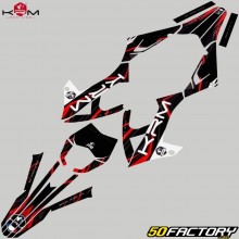 Kit decorativo Rieju  MRT 50 (desde 2022), MRT 125 (desde 2021) KRM Pro Ride vermelho