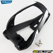 Portabidón de plástico para bicicleta Polisport Pro Evo blanco y negro