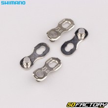 Cadena de bicicleta Shimano SM-CNXNUMX-XNUMX speed con cierres rápidos plateado (juego de XNUMX)