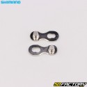 Shimano SM-CNXNUMX-XNUMX Cadena de bicicleta de XNUMX velocidades con cierre rápido plateado