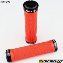 Lock-On Gray&#039;s red bike grips