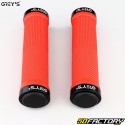 Lock-On Grey's red bike grips