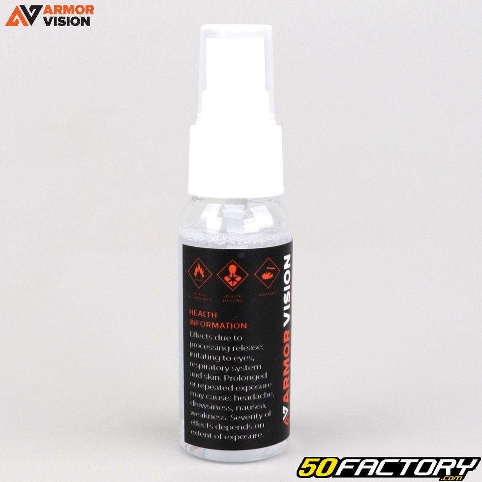 Spray anti-buée Armor Vision 30ml - équipement pilote MX cross, TT