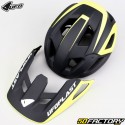 casco de bicicleta de montaña UFO  Defcon-Three negro y amarillo fluorescente