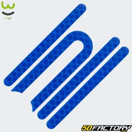 Pegatinas scooter reflectantes azules Xiaomi M365, M365 Pro... Wattiz