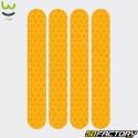 Adesivos refletivos de scooter laranja fluorescente Ninebot GXNUMX Wattiz