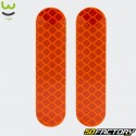 Pegatinas reflectantes para scooter Ninebot serie F Wattiz naranja fluorescente