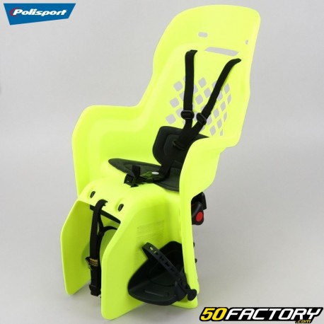 Baby carrier Polisport Joy CFS fluorescent yellow (mounting on the luggage rack)