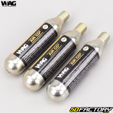 Cartouches filetées CO2 12g Wag Bike (lot de 3)