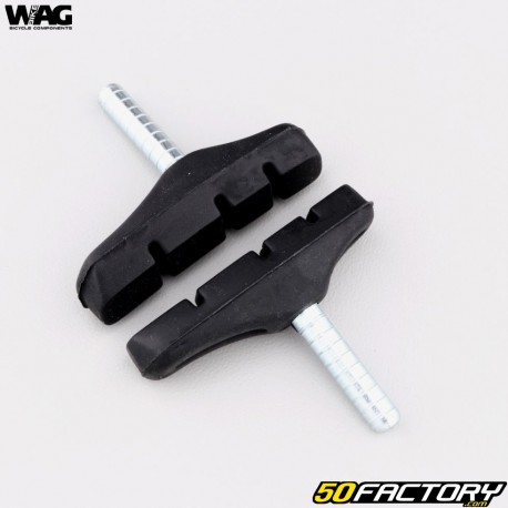 V-Brake bicycle brake pads, asymmetrical Cantilever 3 mm Wag Bike (without threads)