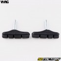 V-Brake bicycle brake pads, asymmetrical Cantilever 3 mm Wag Bike (without threads)