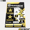 Adesivi Rockstar Husqvarna Racing MX 30.5x46 cm D&#039;Cor (set)