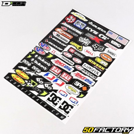 MX logo stickers 32x46 cm D&#39;Cor (sheet)