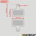 Pastiglie freno organiche per bicicletta tipo Sram Level, Rival eTap... Elvedes