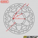 Bicycle brake disc Ã˜180 mm 6 holes Elvedes