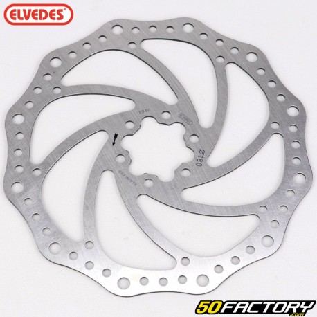 Bicycle brake disc Ã˜180 mm 6 holes Elvedes