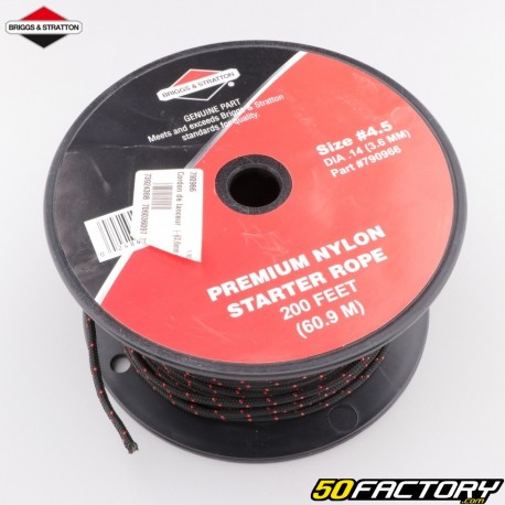 Corde de lanceur de démarrage Ø3.6 mm Briggs-Stratton (bobine de 60.9 m)