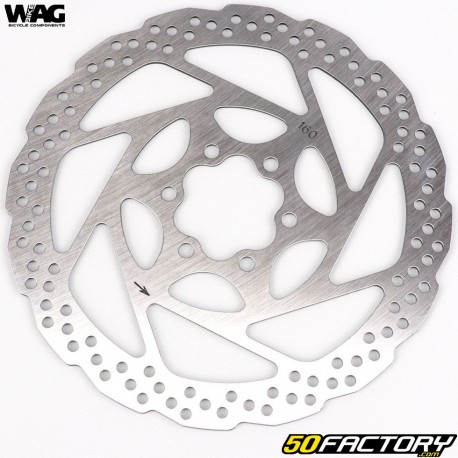 Bicycle brake disc Ã˜160 mm 6 holes Wag Bike DF3