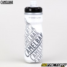 Garrafa isolada Camelbak Podium Chill Race Edition cinza e preta 620ml