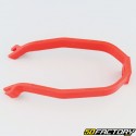 Rear mudguard reinforcement for Xiaomi M365, 365 scooter Pro (10 inch) red (clip-on)