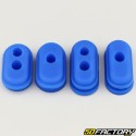 Cable grommets and cap for Xiaomi M365 Pro scooter charging port... blue (set of 2)