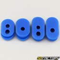 Cable grommets and cap for Xiaomi M365 Pro scooter charging port... blue (set of 2)