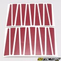 Stickers de bâtons de jante Rigida, Leleu Peugeot 103 bordeaux