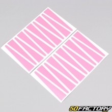 Adhesivos para llantas Rigida, Leleu Peugeot 103 rosados