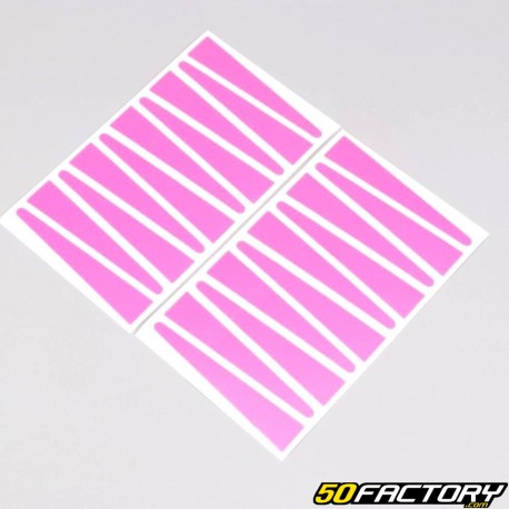 Rigida, adesivi per cerchi Leleu Peugeot 103 rosa neon