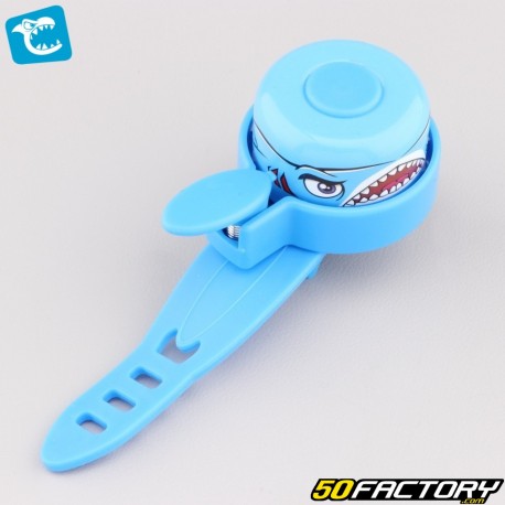 Campainha de bicicleta, scooter infantil Crazy Safety Blue Shark