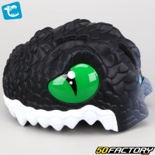 Casco de bicicleta infantil con iluminación trasera integrada Crazy Safety Dragon 3D negro