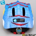 Casco da bicicletta per bambini con illuminazione posteriore integrata Crazy Safety Dragon 3D blu