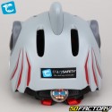 Children&#39;s bicycle helmet with integrated rear lighting Crazy Safety Requin 3D gray