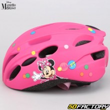 Casco de bicicleta infantil Minnie Mouse rosa VXNUMX